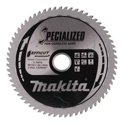 Makita Lame de scie EFFICUT 216×30×63