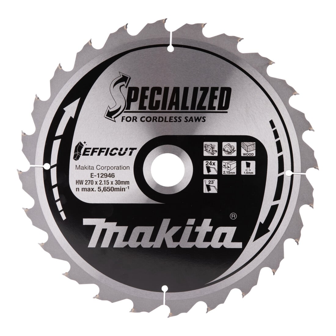 Makita Lame de scie Efficut 270×30×24 dents