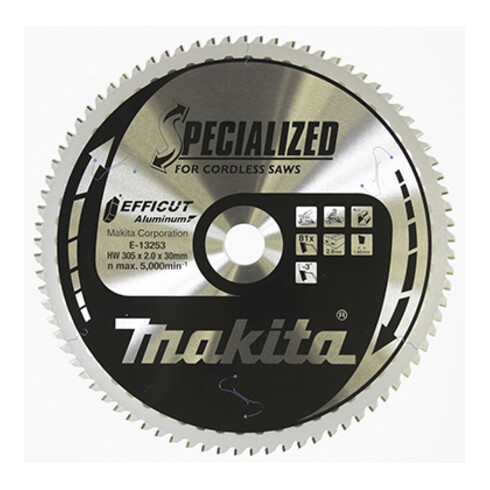 Makita Lame de scie Efficut 305×30×81 dents