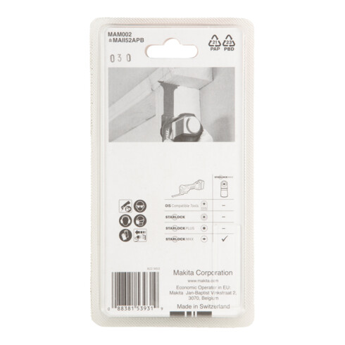Makita Lame de scie plongeante MAM002 52×70×1,4 mm