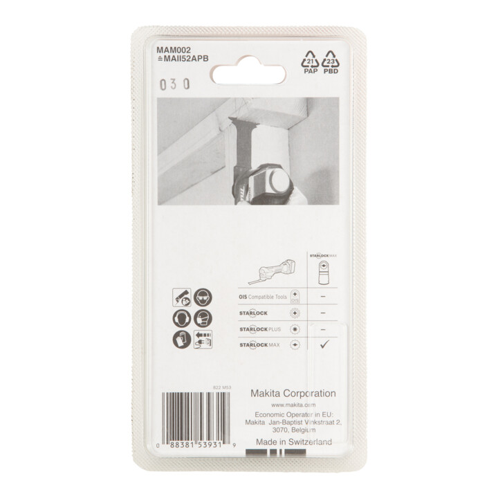 Makita Lame de scie plongeante MAM002 52×70×1,4 mm