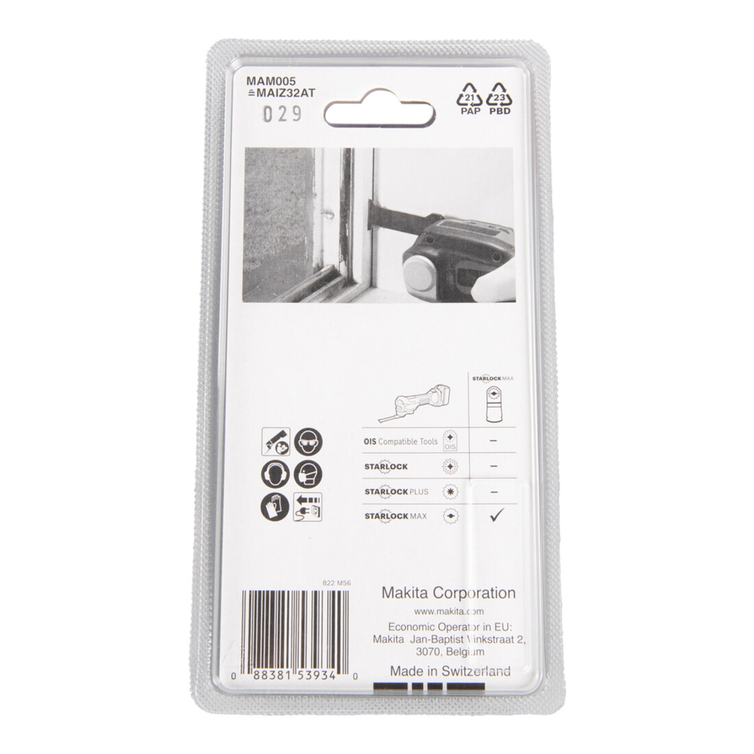 Makita Lame de scie plongeante MAM005 32×70×1,1 mm
