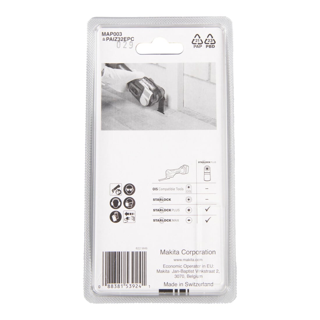 Makita Lame de scie plongeante MAP003 32x60 mm 1,4 mm