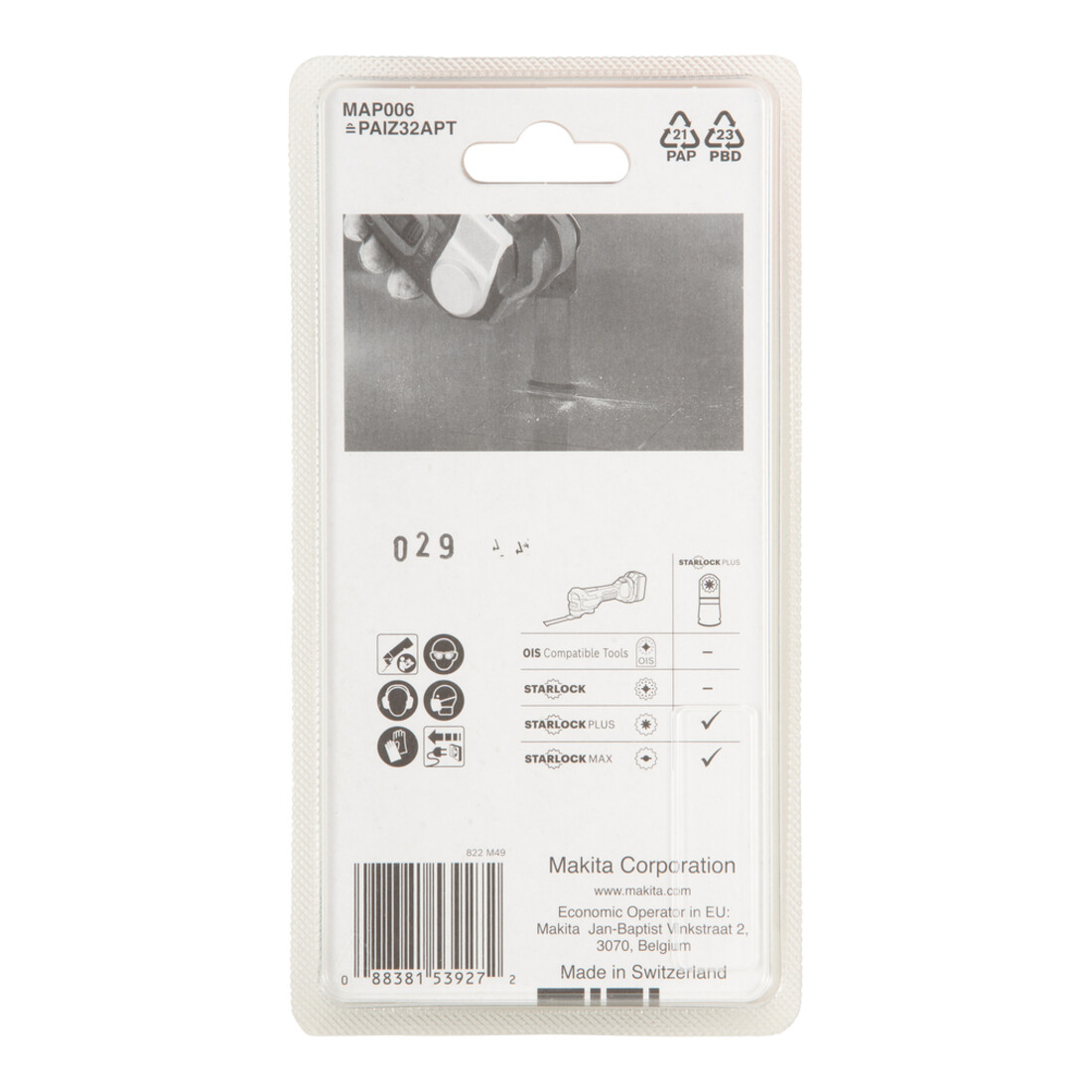 Makita Lame de scie plongeante MAP006 32×50×1,3 mm