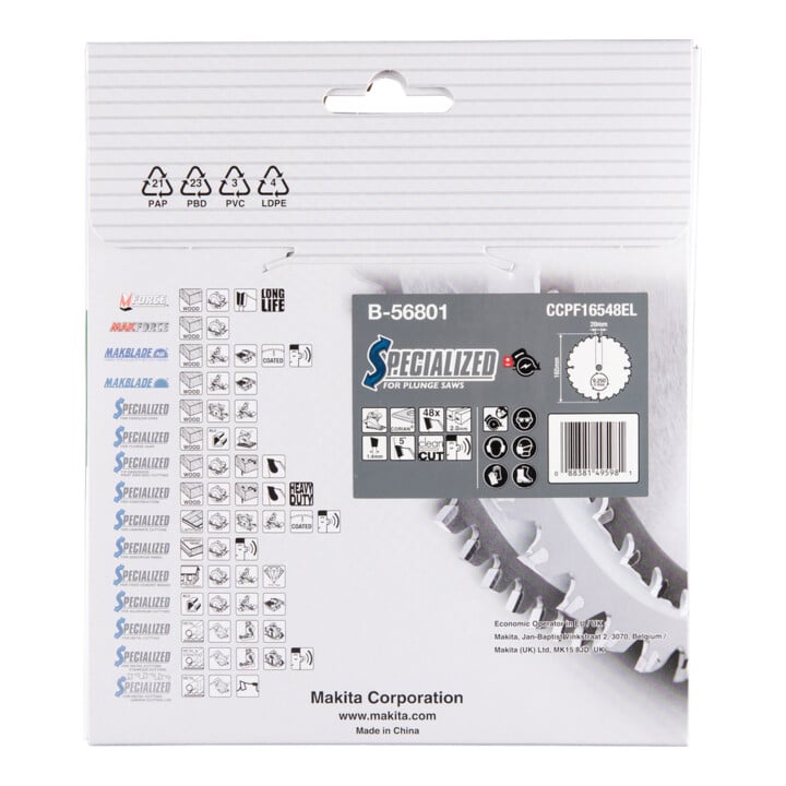 Makita lame de scie SPECIALISEE 165x20x48Z