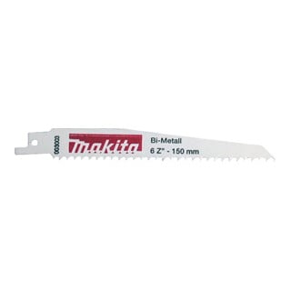 MAKITA Lame Recipro Bi 150mm 6Z (P-05088) Accessoires d'origine du système MAKITA : Lame Recipro Bi 150/6Z avec la référence : P-05088 et le code EAN : 0883838191414314 - convient pour JR3000V