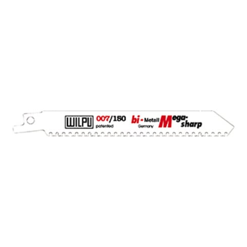 MAKITA Lame Recipro Bi 150mm 8-10Z (P-47064) Accessoires d'origine du système MAKITA : Lame Recipro Bi 150/8-10Z avec la référence : P-47064 et le EAN : 088381977494 - convient pour JR303030T