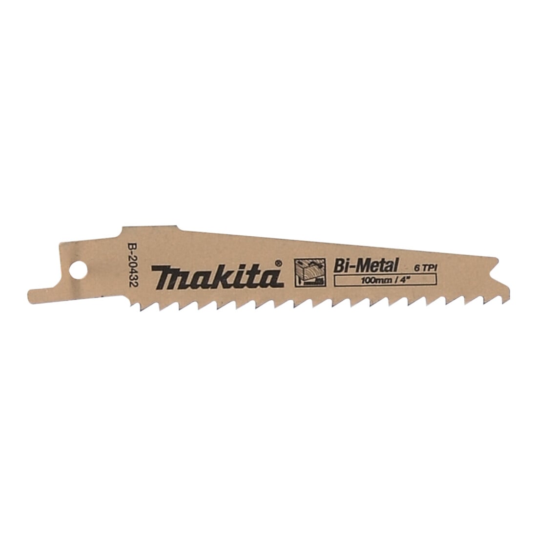 Makita Lame Recipro BIM 100/6Z (B-20432) Accessoires d'origine du système Makita : Lame Recipro BIM 100/6Z avec le numéro d'article : B-20432 Le contenu de la livraison correspond toujours au contenu original de la Makita.