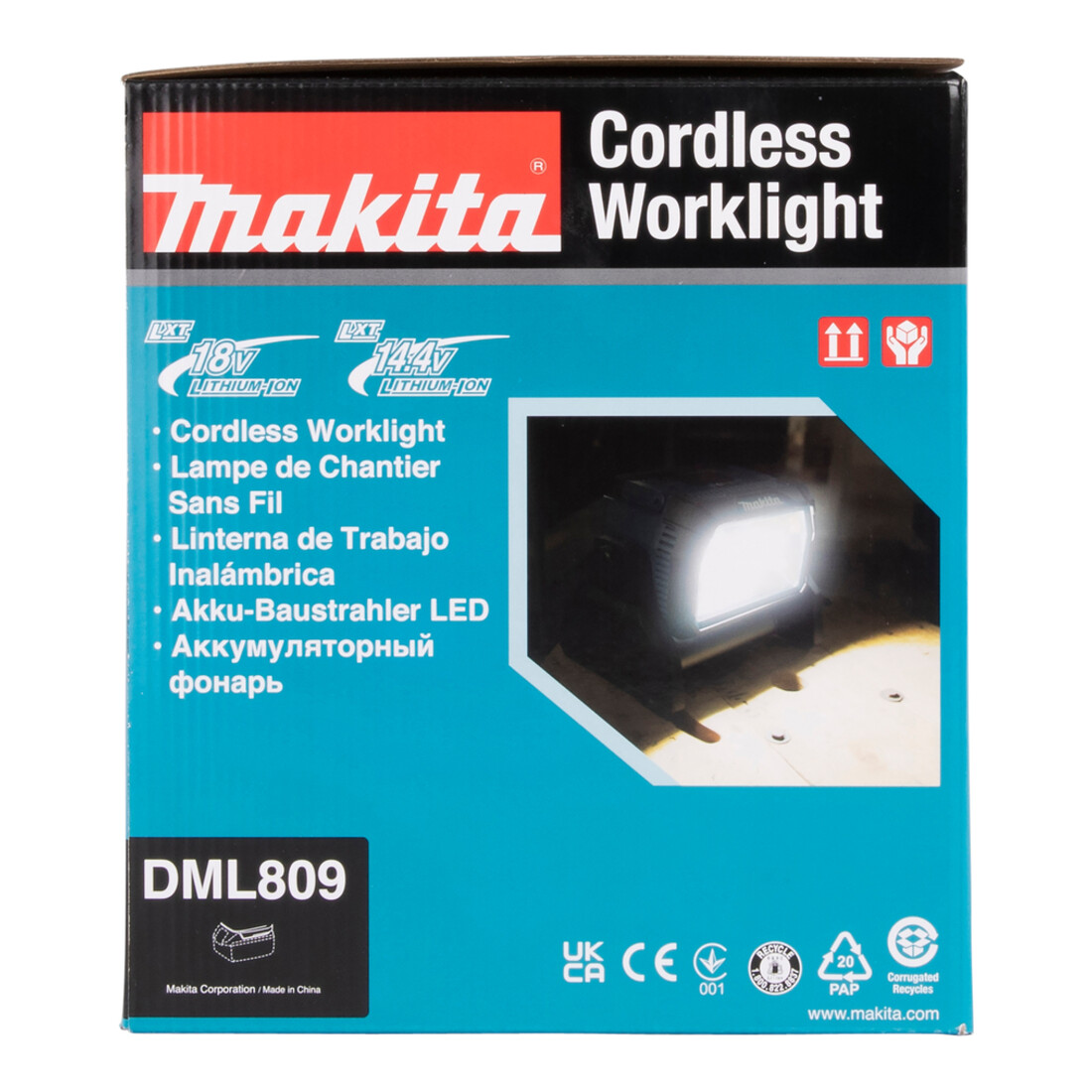 Makita Lampada da lavoro 14,4V-18V, 230V con 96 LED DEADML809