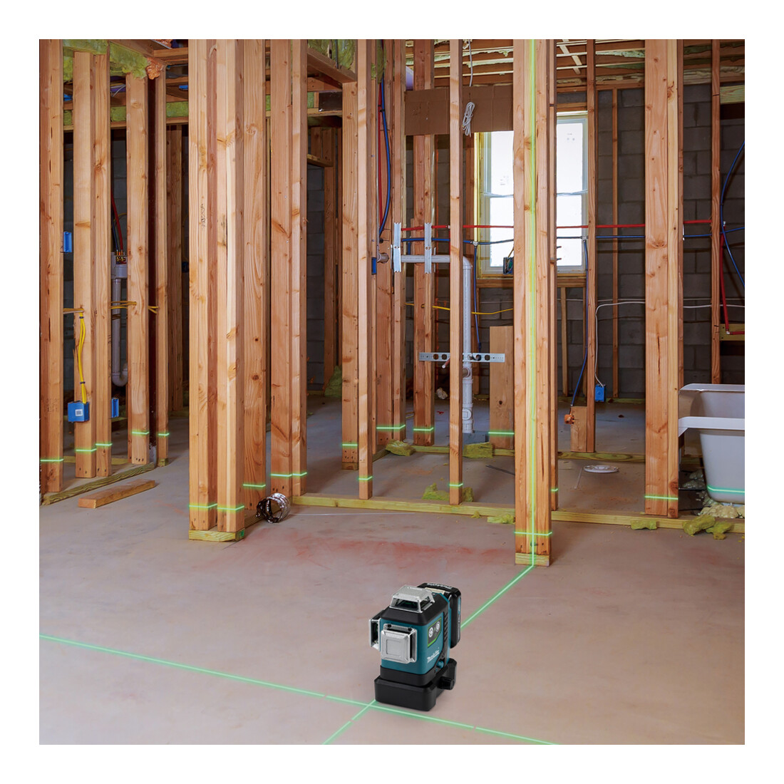 Makita Laser multilinea a batteria, verde, SK700GD