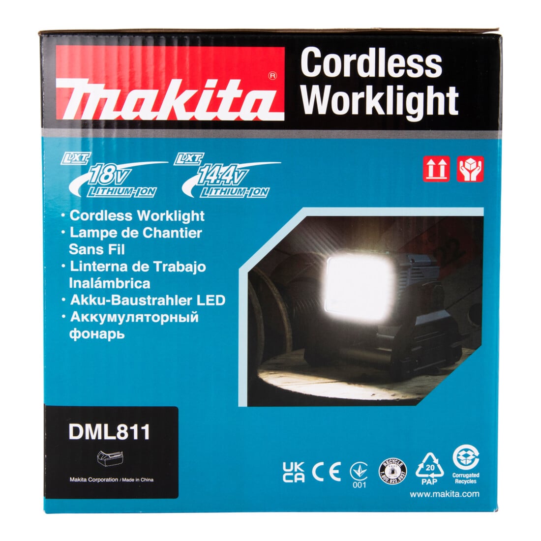 Makita LED-Baustrahler 14,4V-18V,230V mit 30 LEDs DEADML811