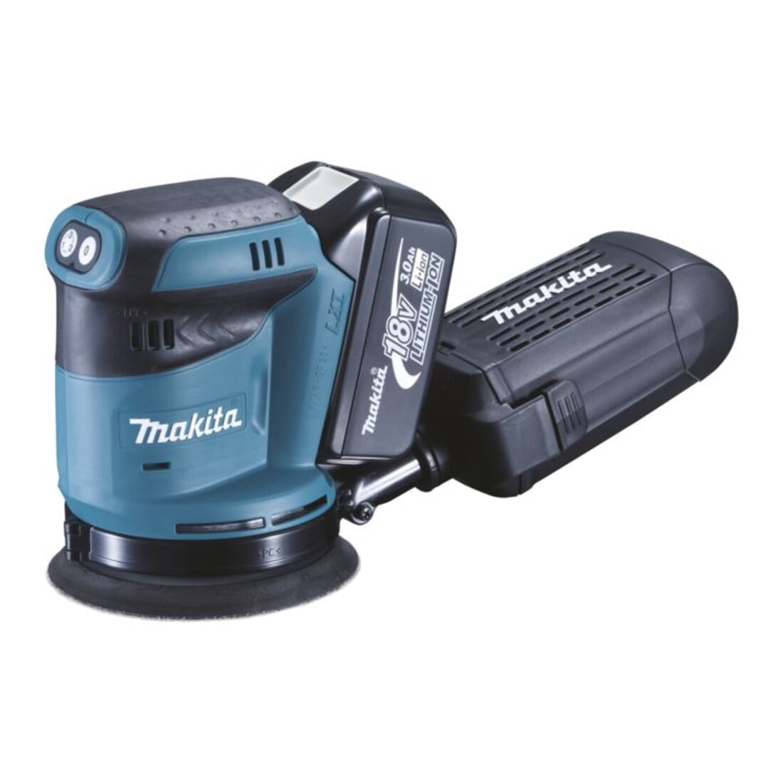 Makita Levigatrice roto-orbitale a batteria DBO180RFJ 18V/3,0Ah