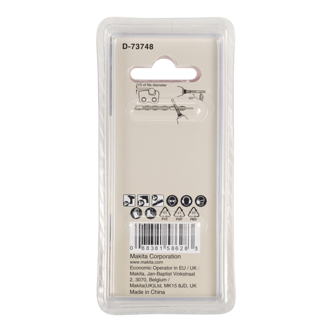 Makita Lime ronde 4,0 mm 1/4"