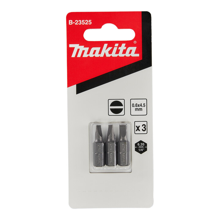 Makita long slot bit 0.6x4.5x25 B-23525