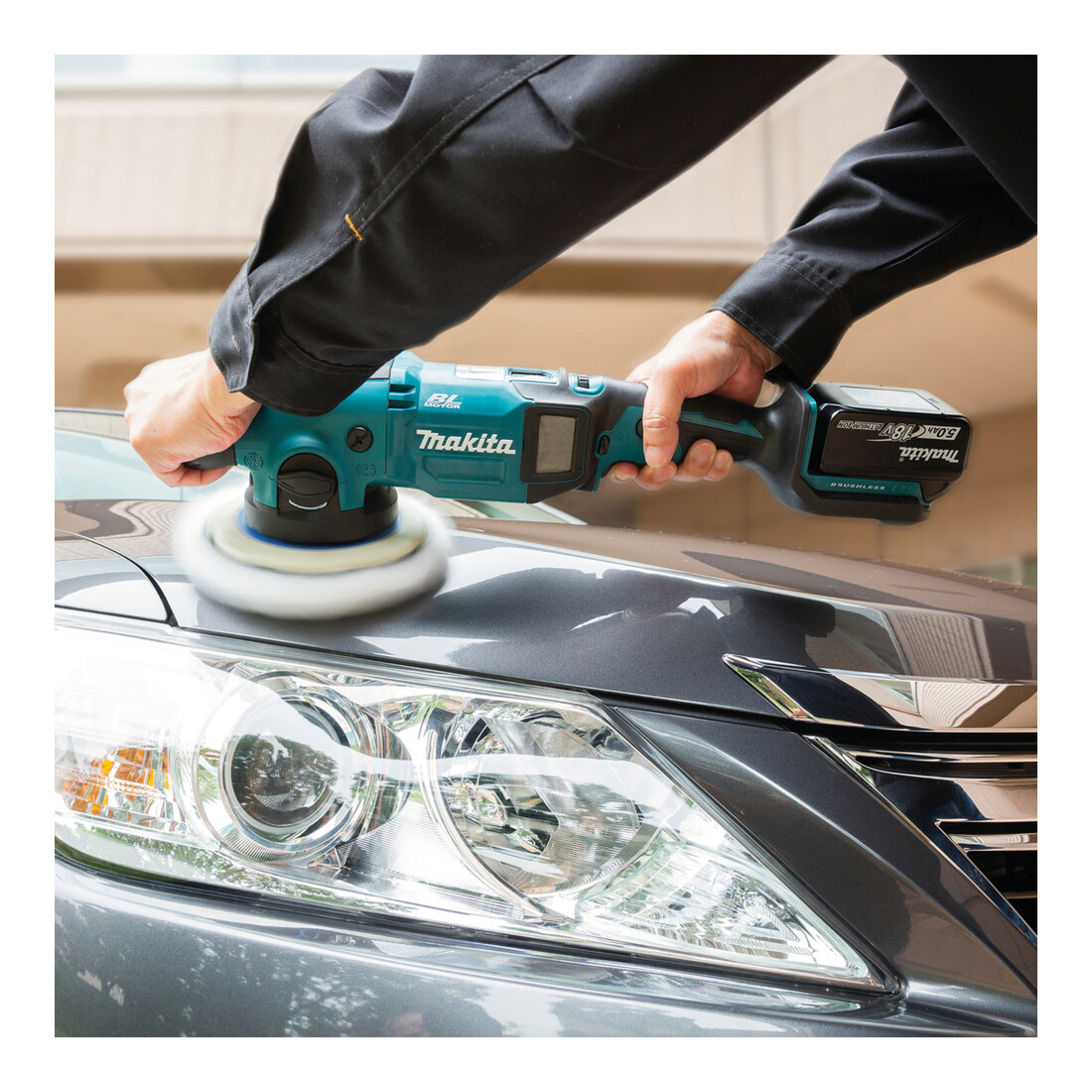 Makita Lucidatrice eccentrica a batteria 18V DPO600Z