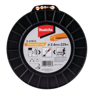 Makita Mähfaden Four Leaf 2,4 mm x 225 m E-01812