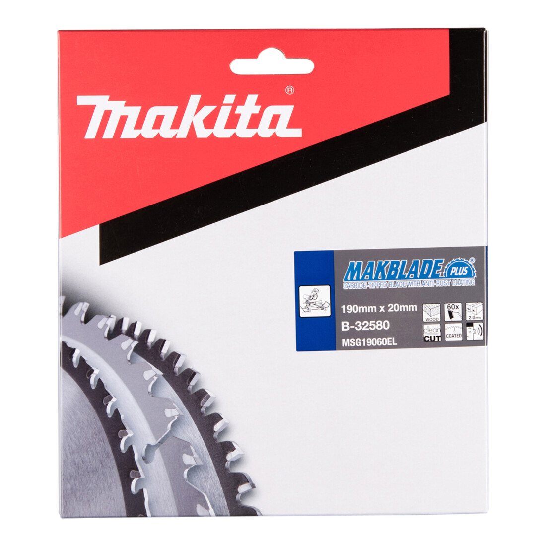 Makita Makblade + lame de scie 190x20x60Z (B-32580)