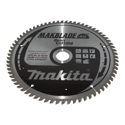 Makita MAKBLADE+Lame de scie 260x30x70Z (B-32530)
