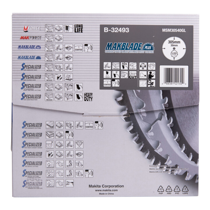 Makita Makblade + lame de scie 305x30x40Z (B-32493)