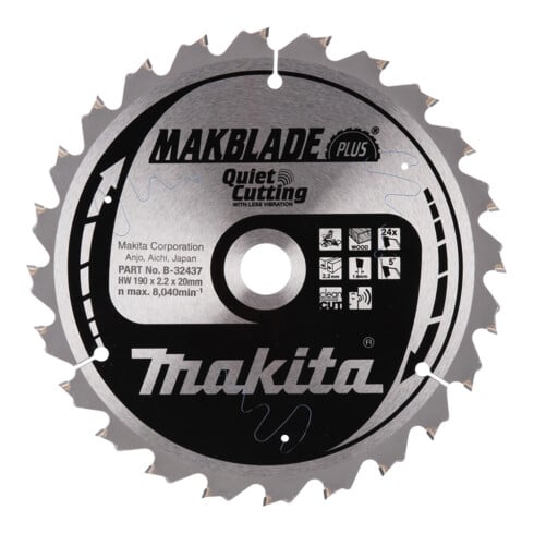 Makita MAKBLADE+ Sägeb. 190x20x24Z (B-32437)