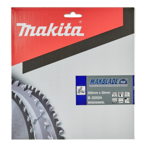 Makita MAKBLADE+ scie 260x30x60Z (B-32524)