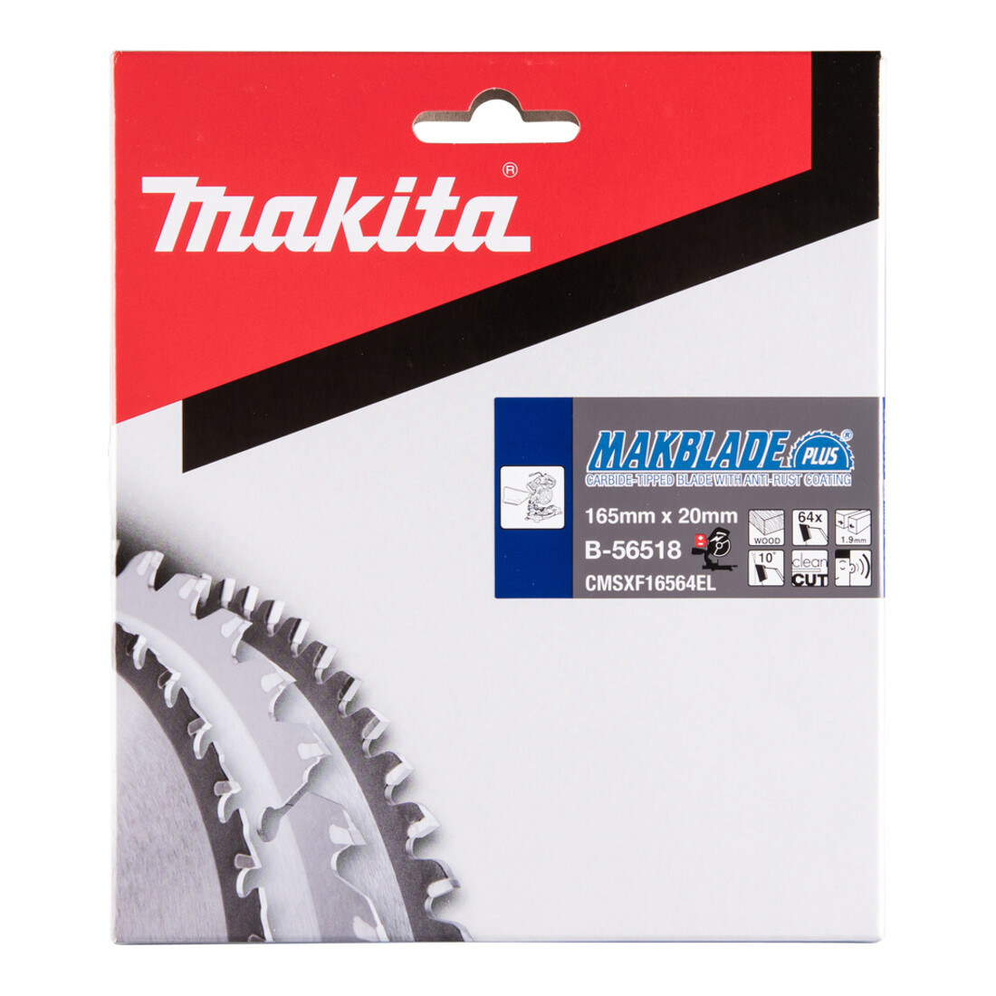 Makita MAKBLADE+ zaagblad 165x20x64Z