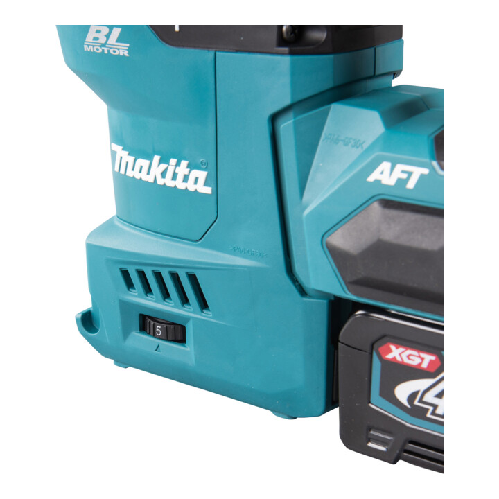 Makita Marteau combiné sans fil 40V max. avec mandrin rapide / 4,0 Ah, 2 batteries + chargeur dans mallette de transport