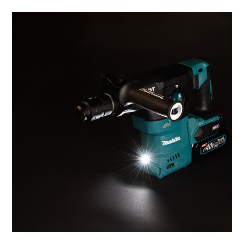 Makita Marteau combiné sans fil 40V max. avec mandrin rapide / 4,0 Ah, 2 batteries + chargeur dans mallette de transport