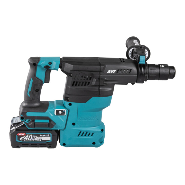 Makita Marteau combiné sans fil 40V max. avec mandrin rapide / 4,0 Ah, 2 batteries + chargeur dans mallette de transport