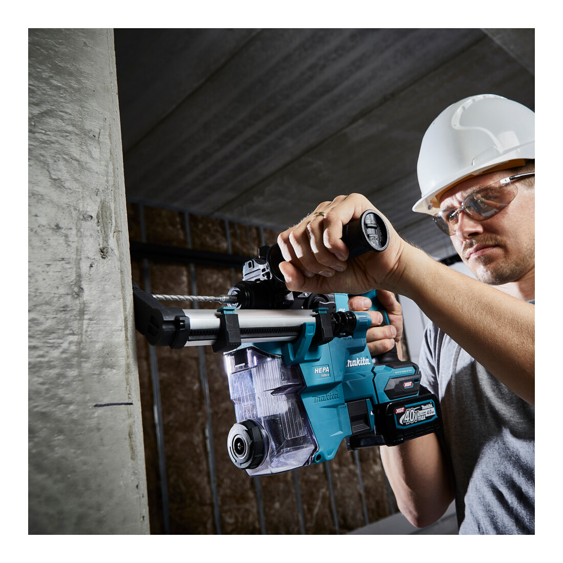 Makita Marteau combiné sans fil SDS+ 40V, 1350 tr/min, sans batterie