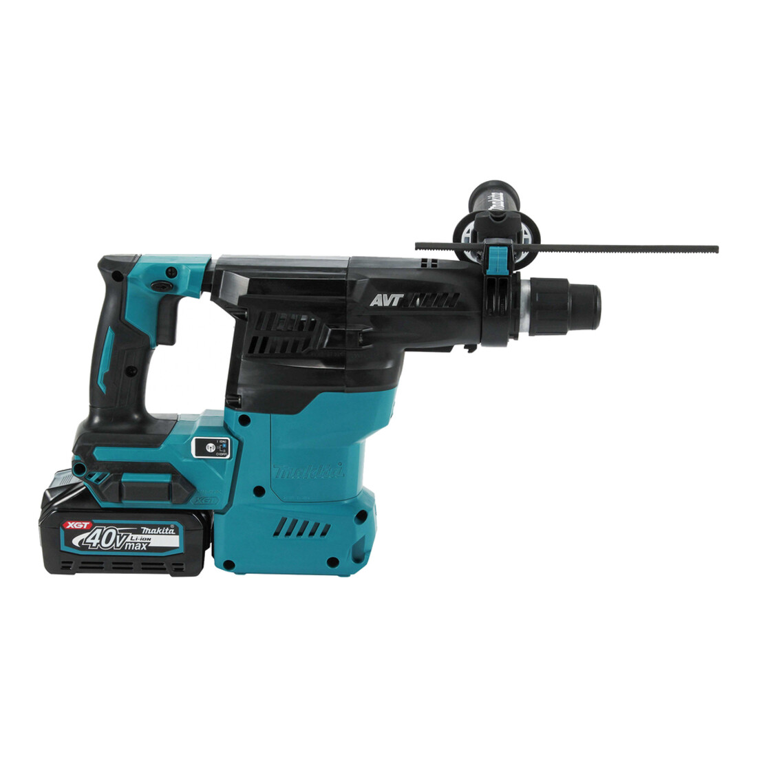 Makita Marteau combiné sans fil SDS-PLUS 40V max. / 4,0 Ah, 2 batteries + chargeur en coffret de transport