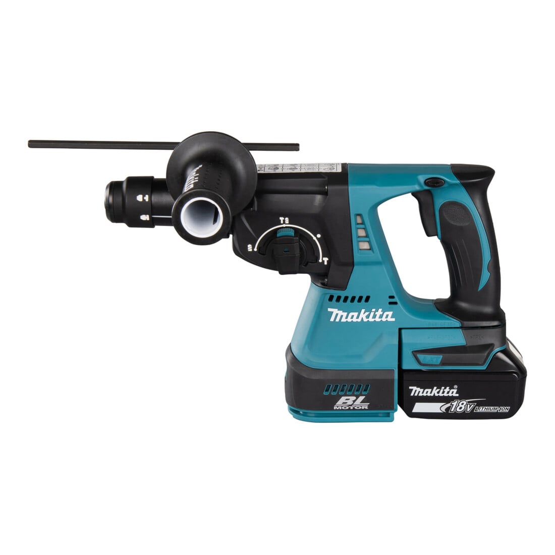 Makita Martello combinato a batteria DHR243RTJ con SDS-PLUS, 18V/5,0Ah