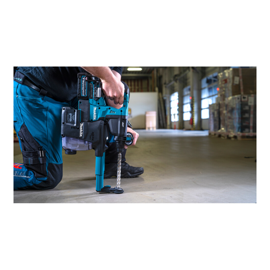 Makita Martello combinato a batteria SDS+ 40V HR003GM201