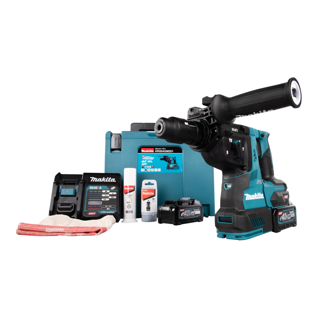 Makita Martello combinato a batteria SDS+ 40V HR004GM201