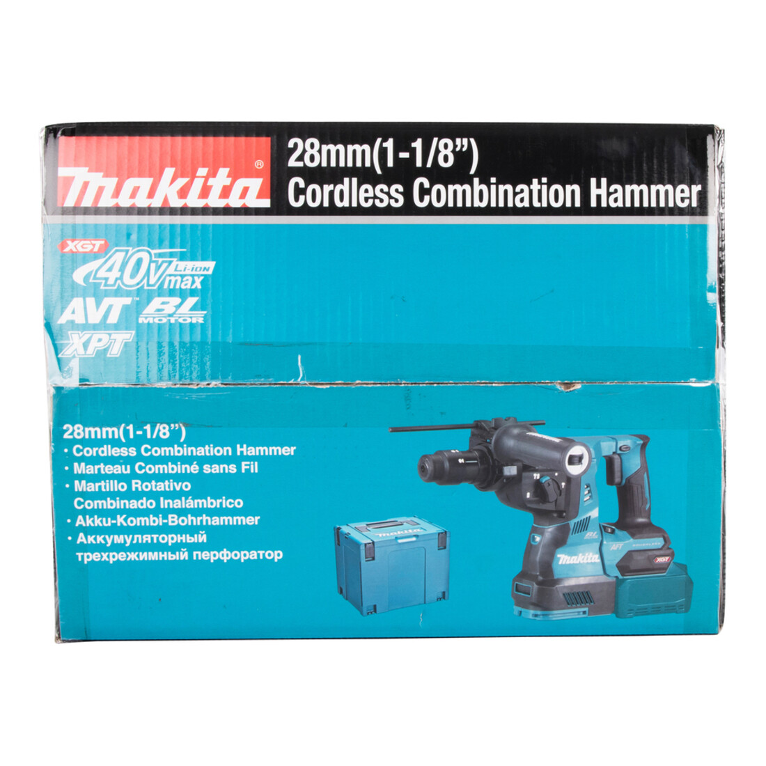 Makita Martello combinato a batteria SDS+ 40V HR004GM201