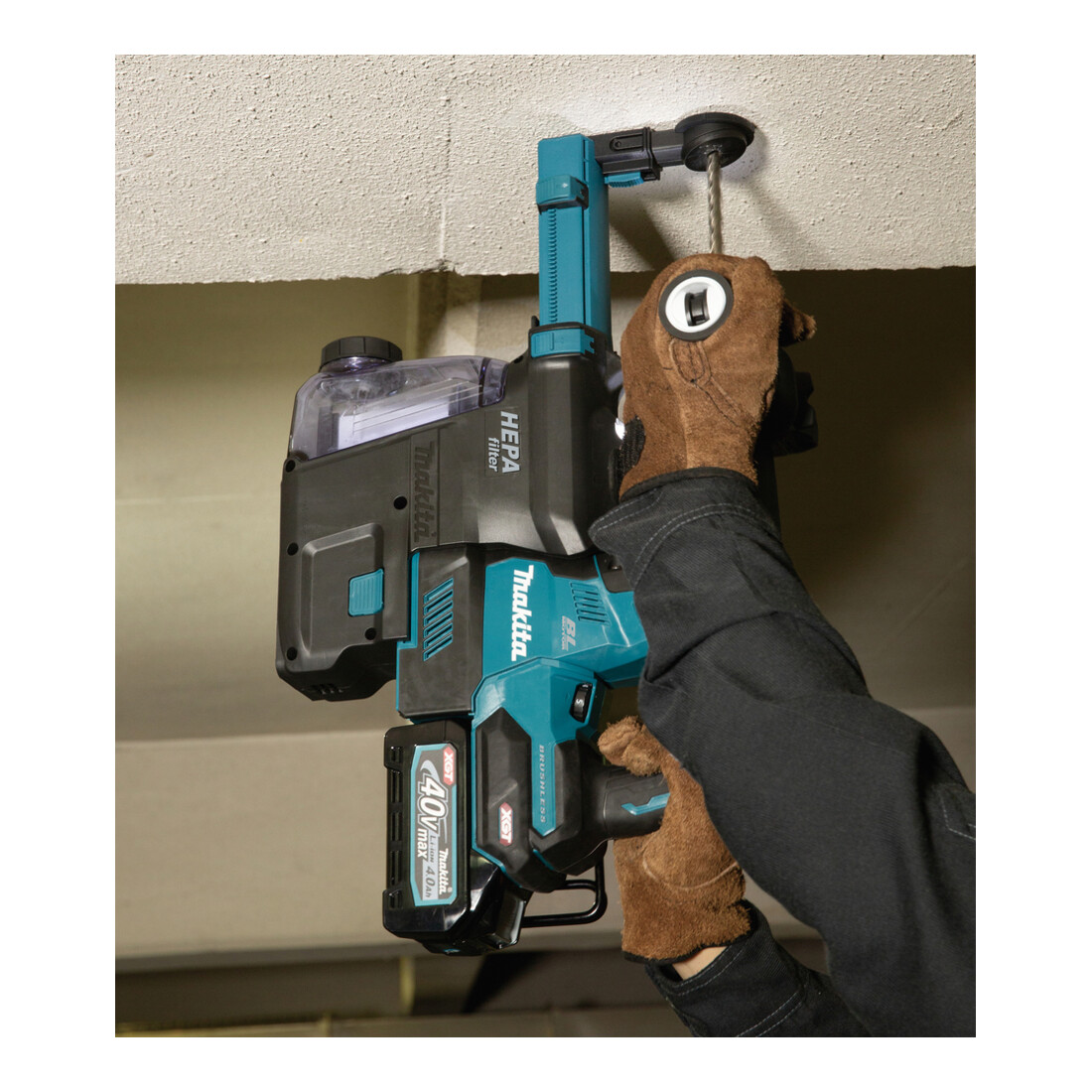 Makita Martello combinato a batteria SDS+ 40V HR004GM202