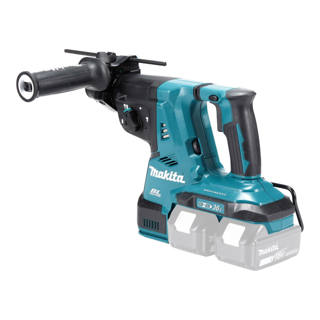 Makita Martello perforatore a batteria DHR280ZJ, SDS-PLUS 2x18V in MAKPAC