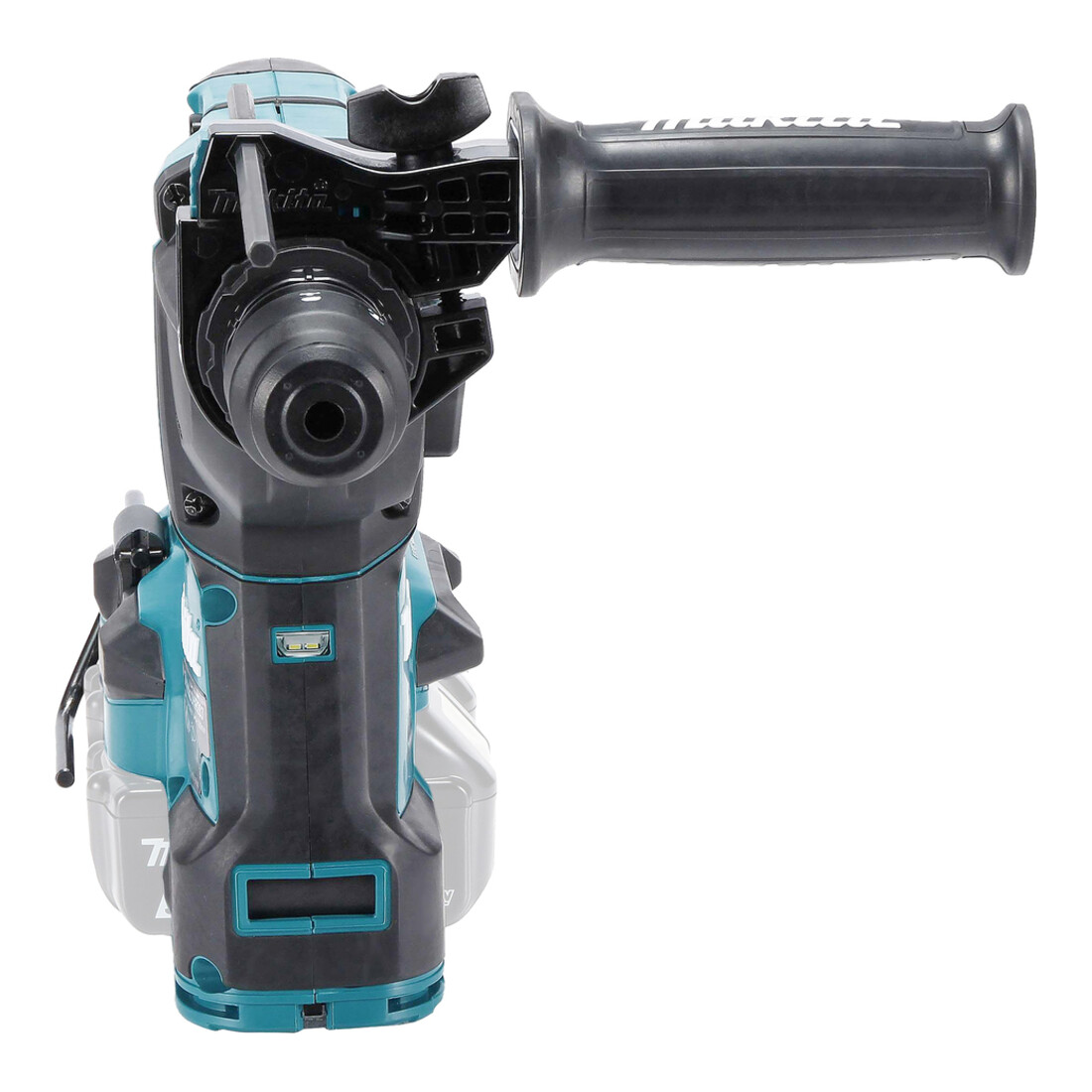 Makita Martello perforatore a batteria per SDS-PLUS 2x18V, Bluetooth e sistema aspirazione polvere DX09