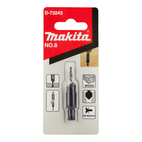 Makita Mèche à lamer, No. 8 (M4), 2,8 mm pour Makita Quad Driver