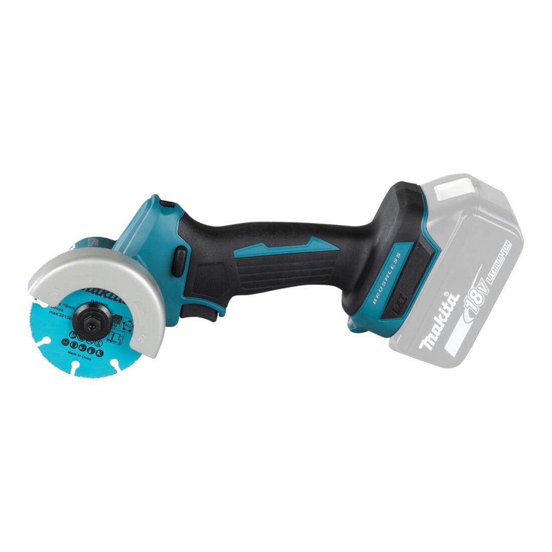 Makita Meuleuse d’angle sans fil 18V, 20 000 tr/min, sans batterie