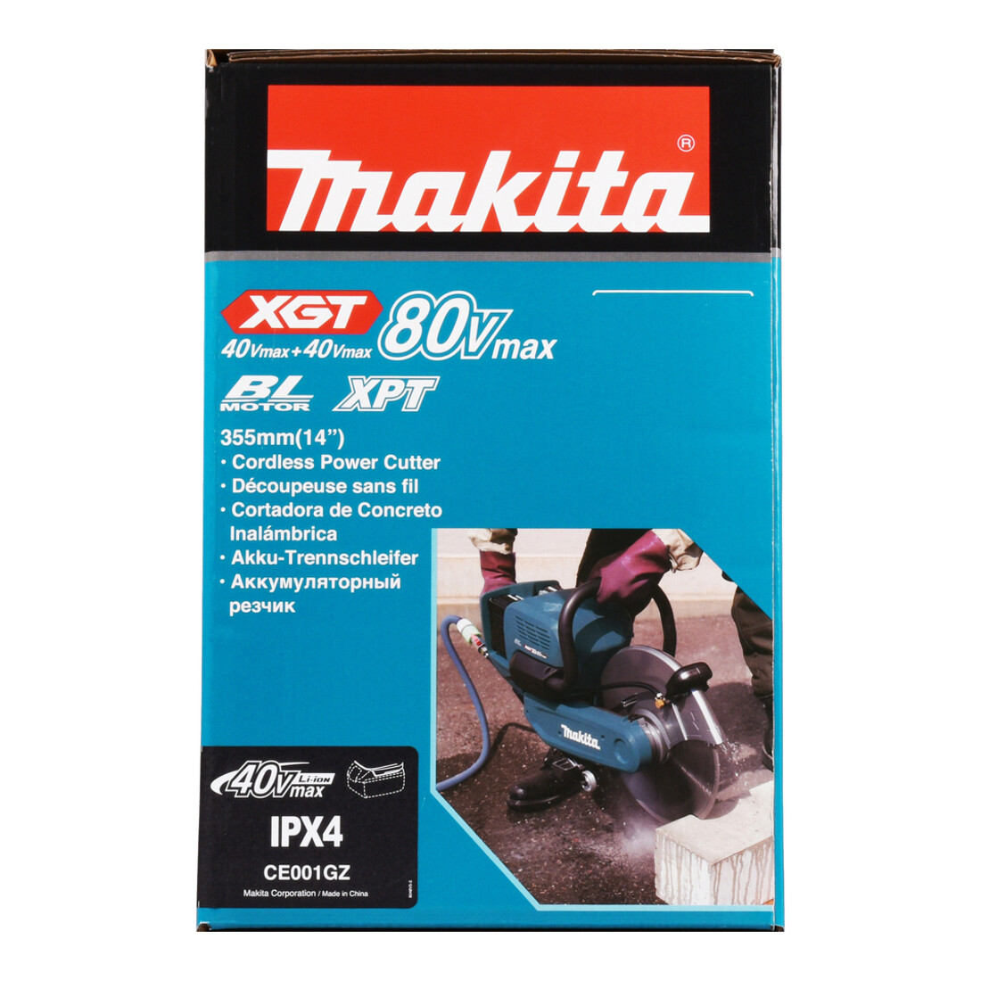Makita Meuleuse d’angle sans fil 2x40V max. (sans batterie, sans chargeur)