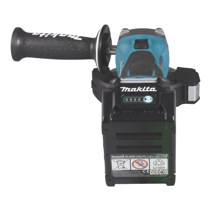 Makita Meuleuse d’angle sans fil 40V max. / 4,0 Ah, 2 batteries + chargeur dans MAKPAC