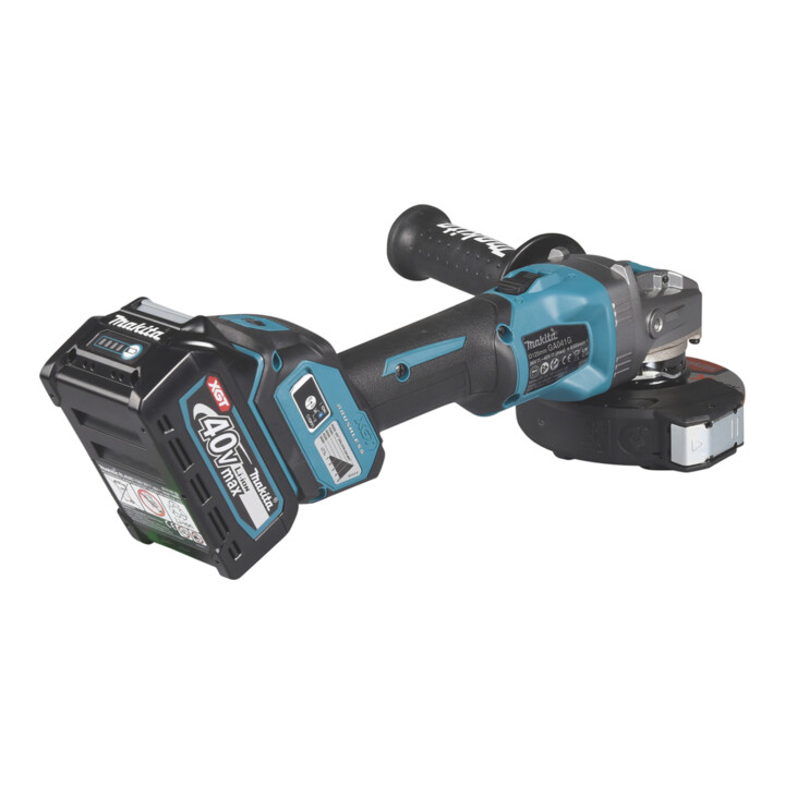 Makita Meuleuse d’angle sans fil 40V max. / 4,0 Ah, 2 batteries + chargeur dans MAKPAC