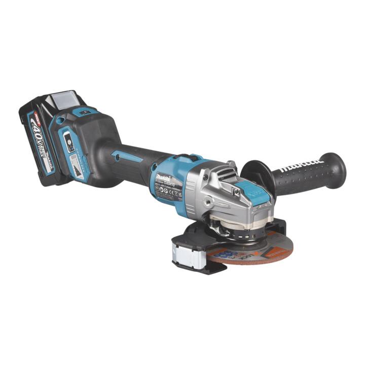 Makita Meuleuse d’angle sans fil 40V max. / 4,0 Ah, 2 batteries + chargeur dans MAKPAC