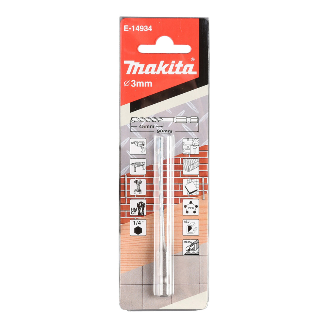 Makita Multi-perceuse 1/4" 3x90mm