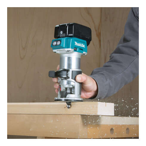 Makita multifunctionele bovenfreesmachine 18.0 V DRT50ZJX2 accu