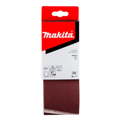 Makita Nastro abrasivo 76x457mm K240 P-37150
