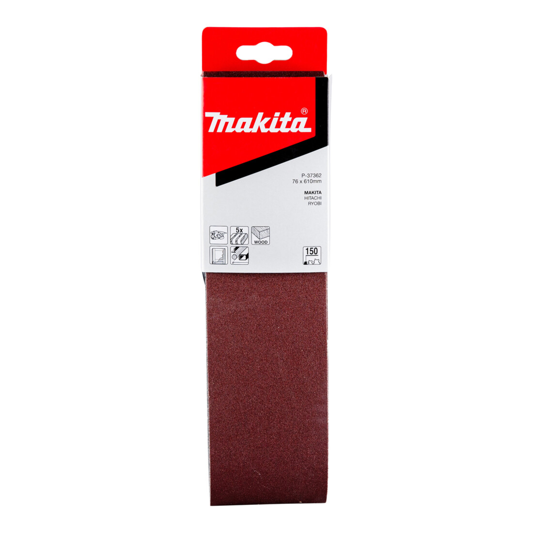Makita Nastro abrasivo 76x610mm K150 (P-37362)