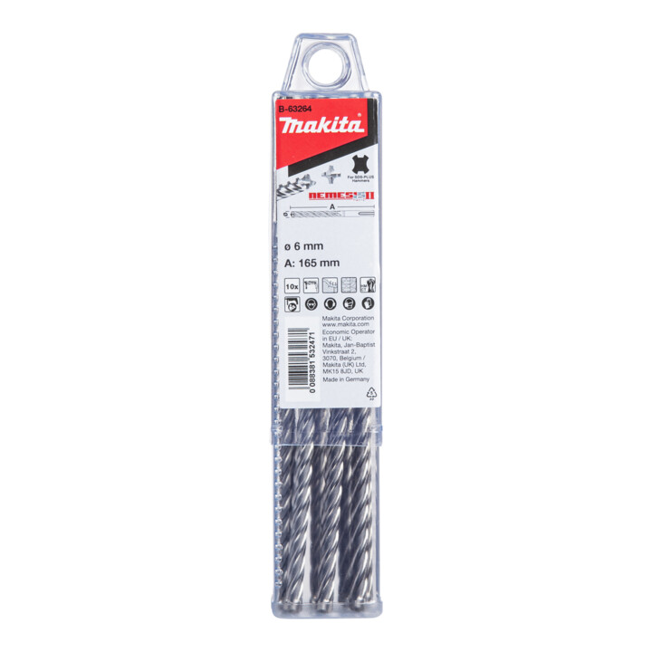 Makita NEMESIS2 SDS+ B. 6x165 10 pièces