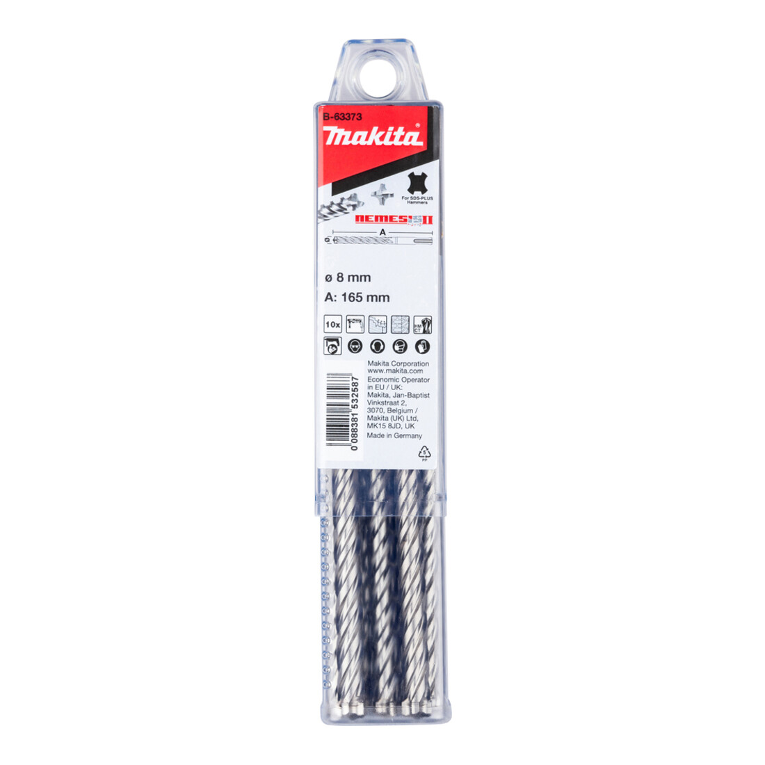 Makita NEMESIS2 SDS+ B. 8x165 10-Stück